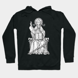 Alpha and Omega - black bkg Hoodie